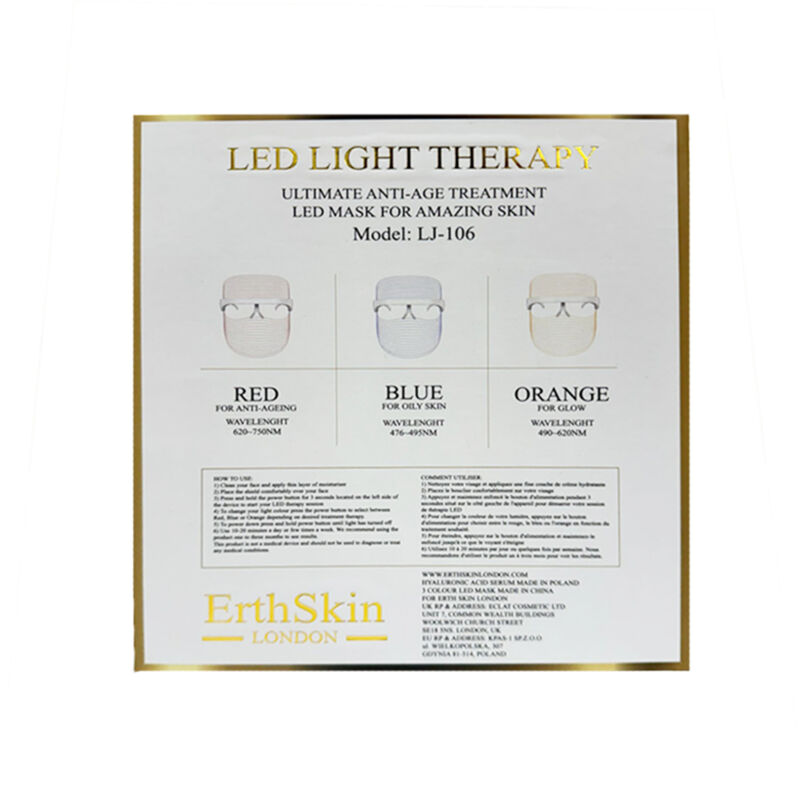 erthskin london ulitmate glow set ( 3 led mask + ha serum )