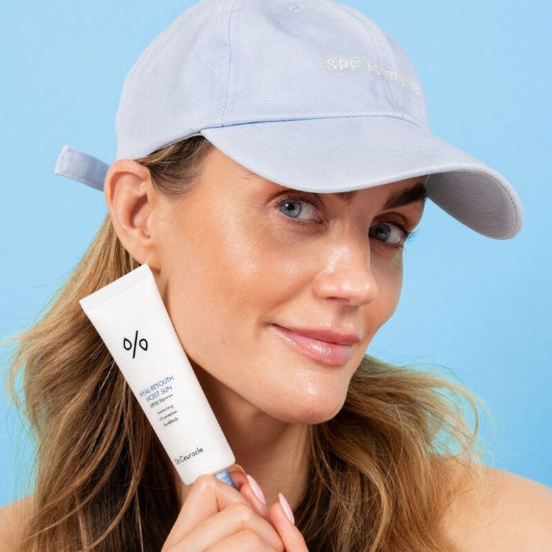 dr. ceuracle hyal reyouth moist sun (spf50+) hydrating sunscreen and uv protection