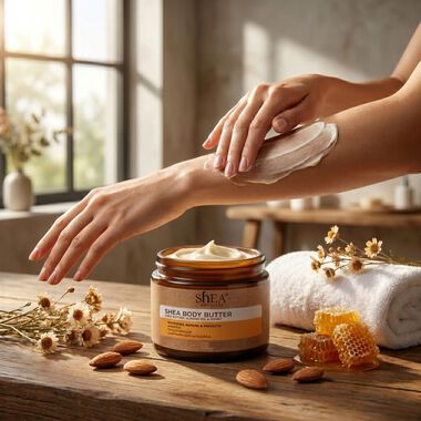 faces shea body butter almond oil and honey