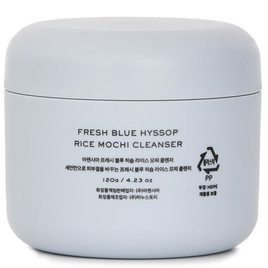 faces blue hyssop rice mochi cleanser