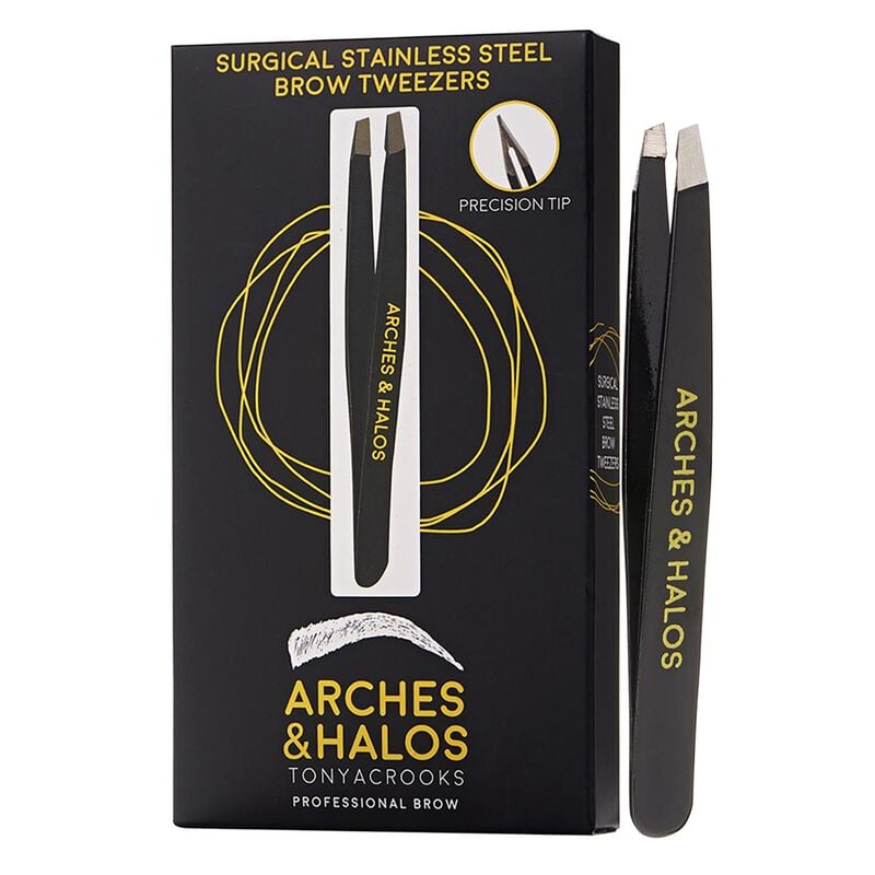 arches and halos surgical stainless steel brow tweezers
