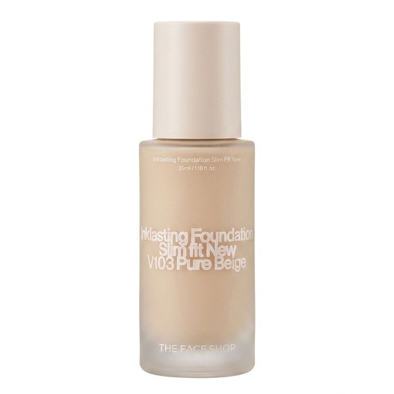 the face shop ink lasting foundation slim fit new v103