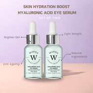 2 x SKIN HYDRATION BOOST HYALURONIC ACID EYE SERUM 15ml faces 2 x skin hydration boost hyaluronic acid eye serum 15ml