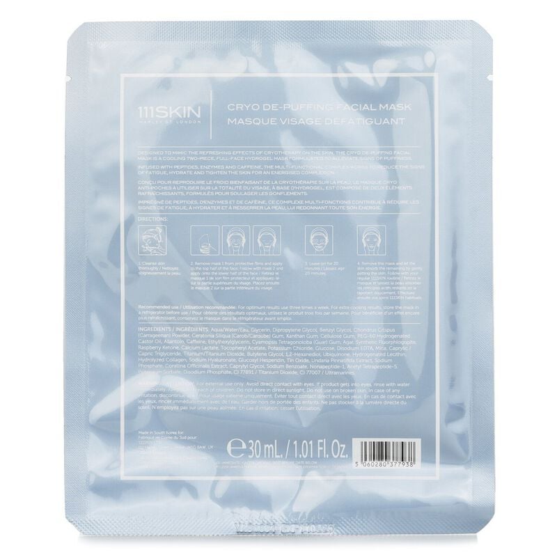 111skin cryo depuffing facial mask