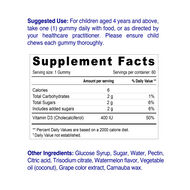 Vitamin D3 400 IU Kids Gummies faces vitamin d3 400 iu kids gummies