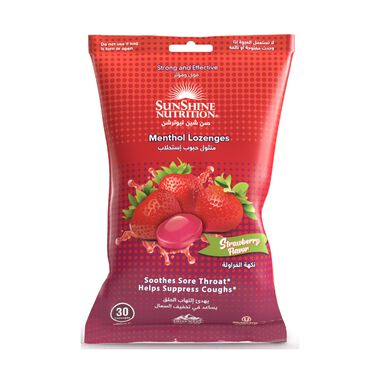 Nutrition Menthol Lozenges Strawberry 30's faces nutrition menthol lozenges strawberry 30 s