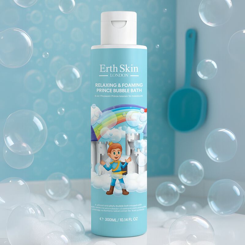 erthskin london relaxing & foaming prince bubble bath 300ml