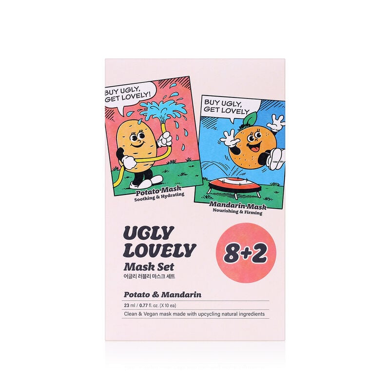 the face shop مجموعة أقنعة البطاطا واليوسفي