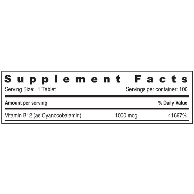 sunshine nutrition vitamin b12 1000mcg rapid action tablet