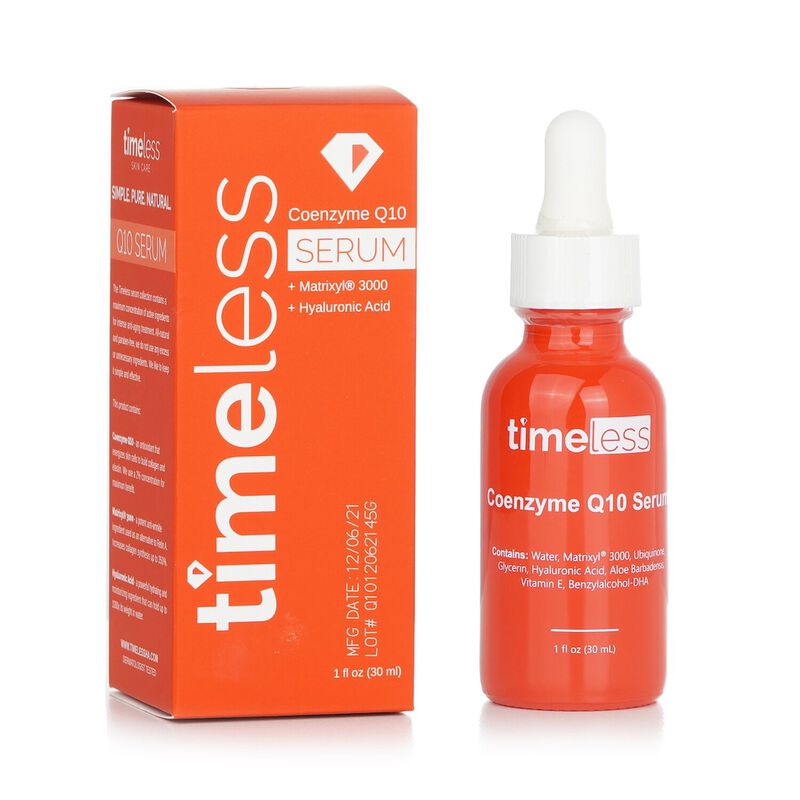 timeless skincare coenzyme q10 serum + matrixyl 3000 + hyaluronic acid