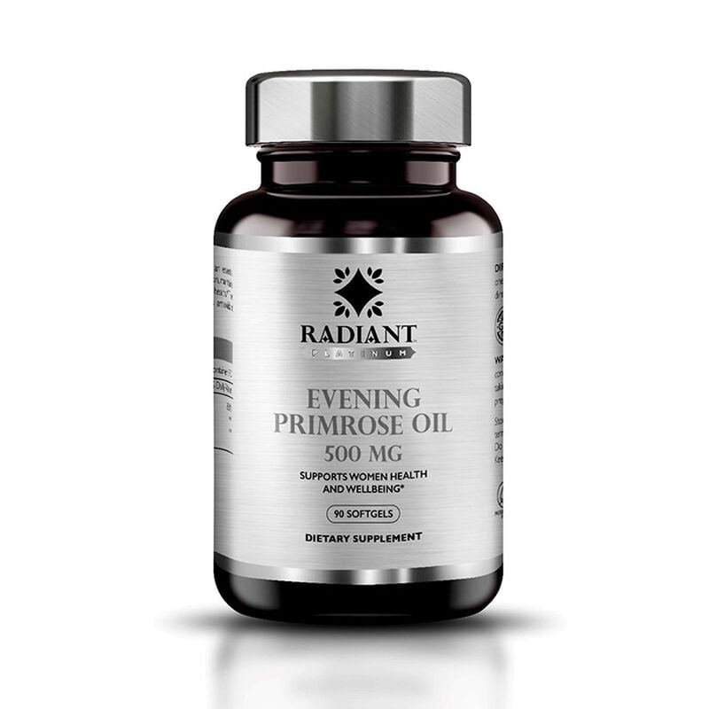 radiant platinum evening primrose oil 500mg 90 softgel