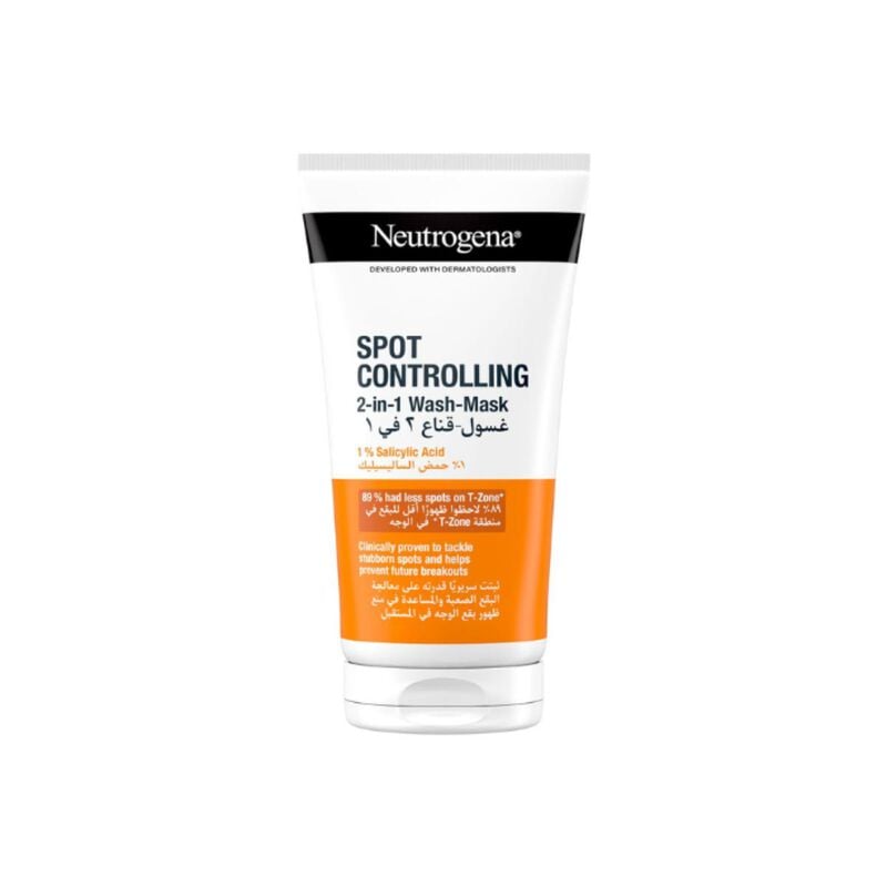 neutrogena spot controlling 2 in 1 face wash mask
