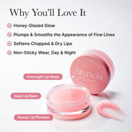faces honey glazed collagen lip mask