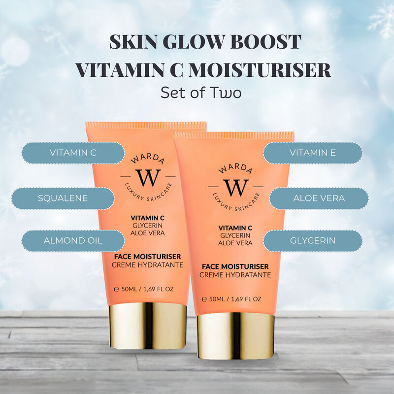 erthskin london 2 x skin glow boost vitamin c moisturiser 50m