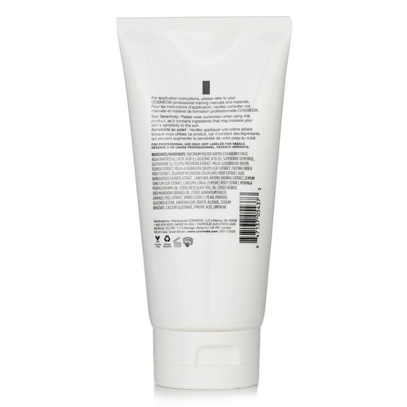 cosmedix pure enzymes cranberry exfoliating mask