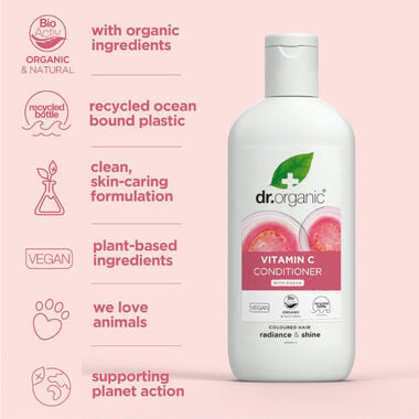 faces dr organic guava vitamin c conditioner