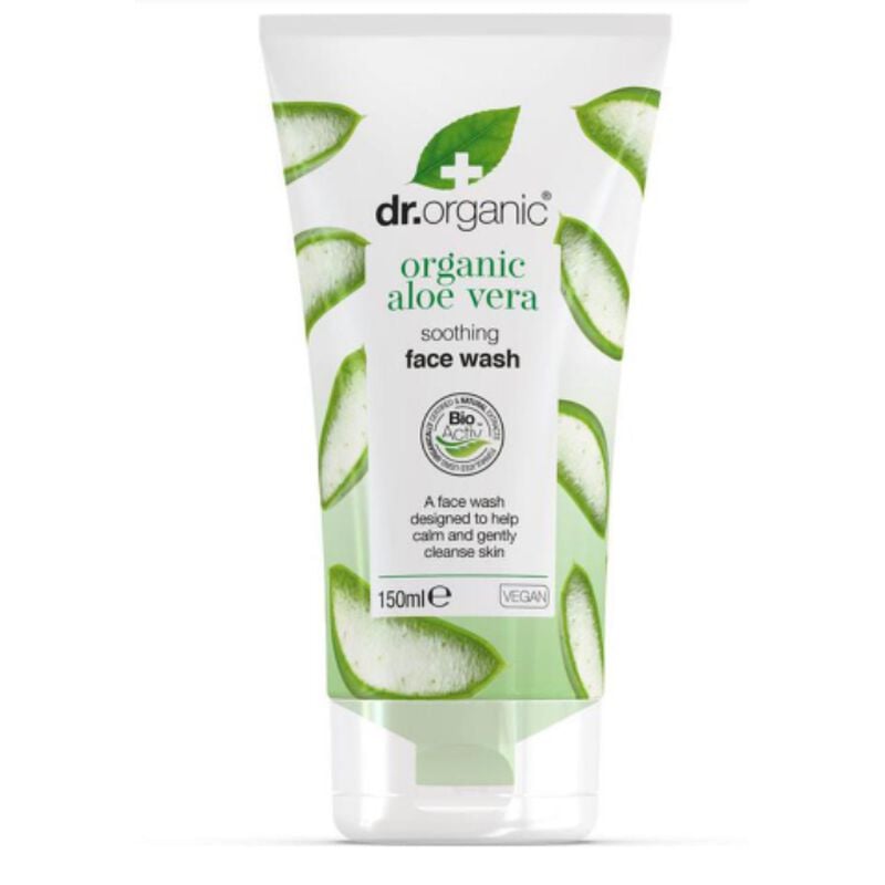 dr. organic aloe vera creamy face wash