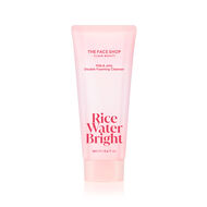faces rice water bright milk jelly doubel foaming cleanser