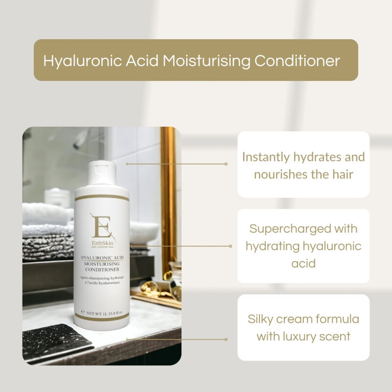 erthskin london hyaluronic acid moisturising conditioner 1l