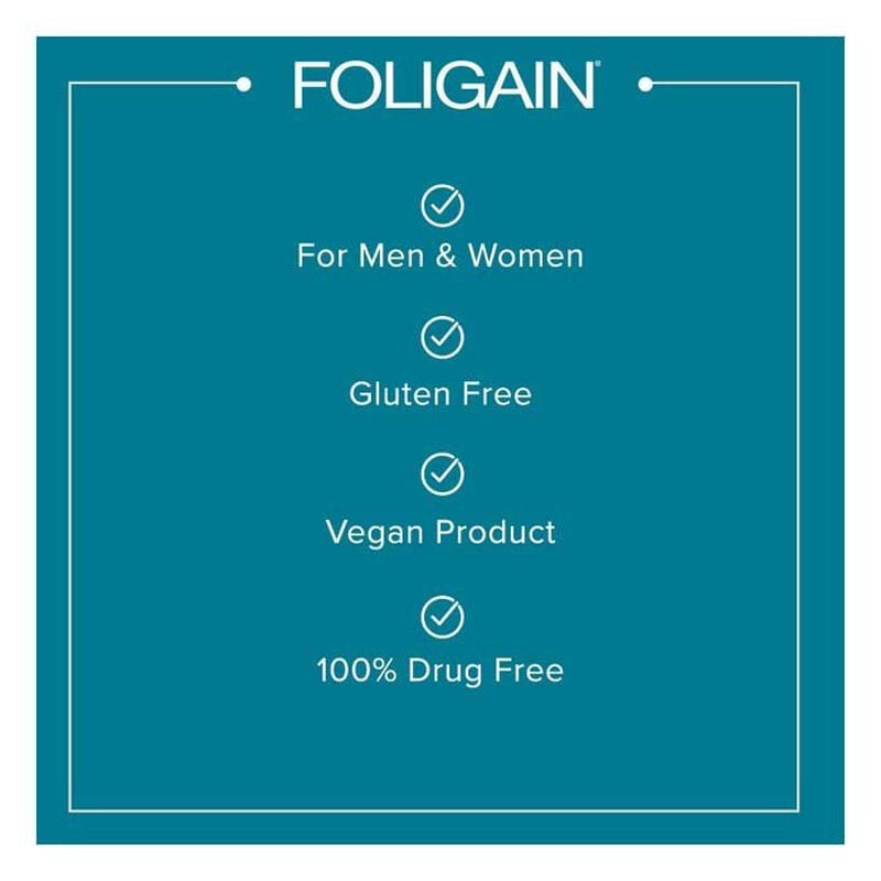 foligain color rescue supplement for graying hair men & women