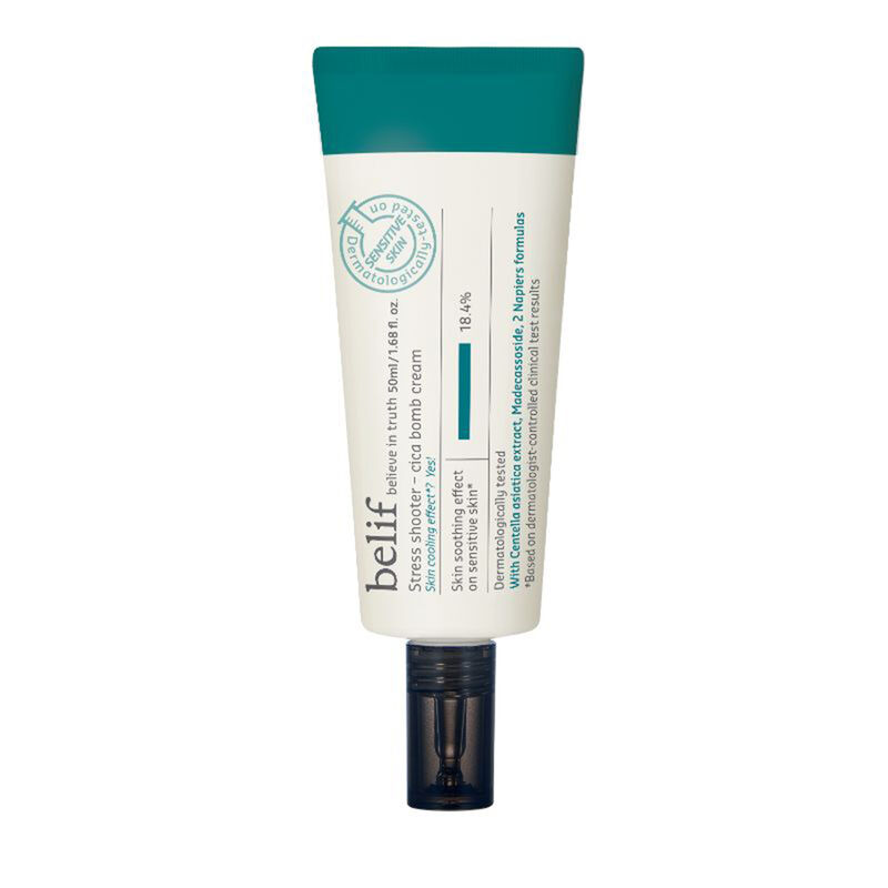 the face shop belif stress shooter cica bomb cream