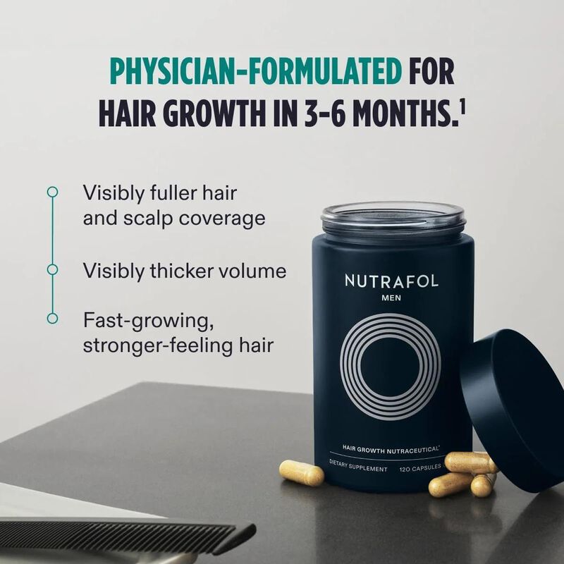 nutrafol men's hair growth nutraceutical 120 capsules