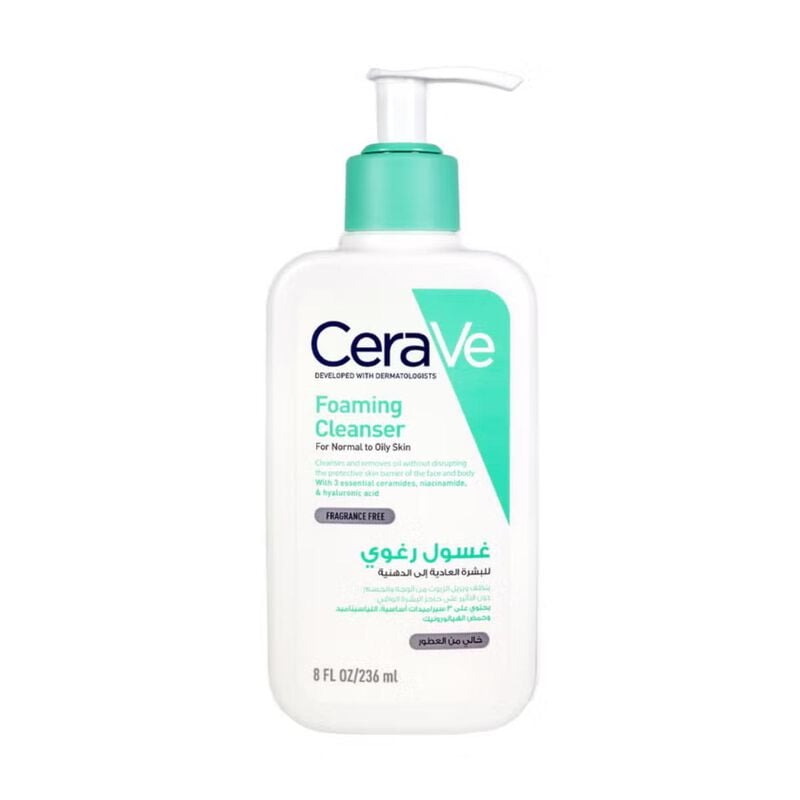cerave foaming facial cleanser
