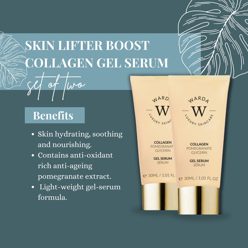 erthskin london 2 x skin lifter boost collagen gel serum 30ml