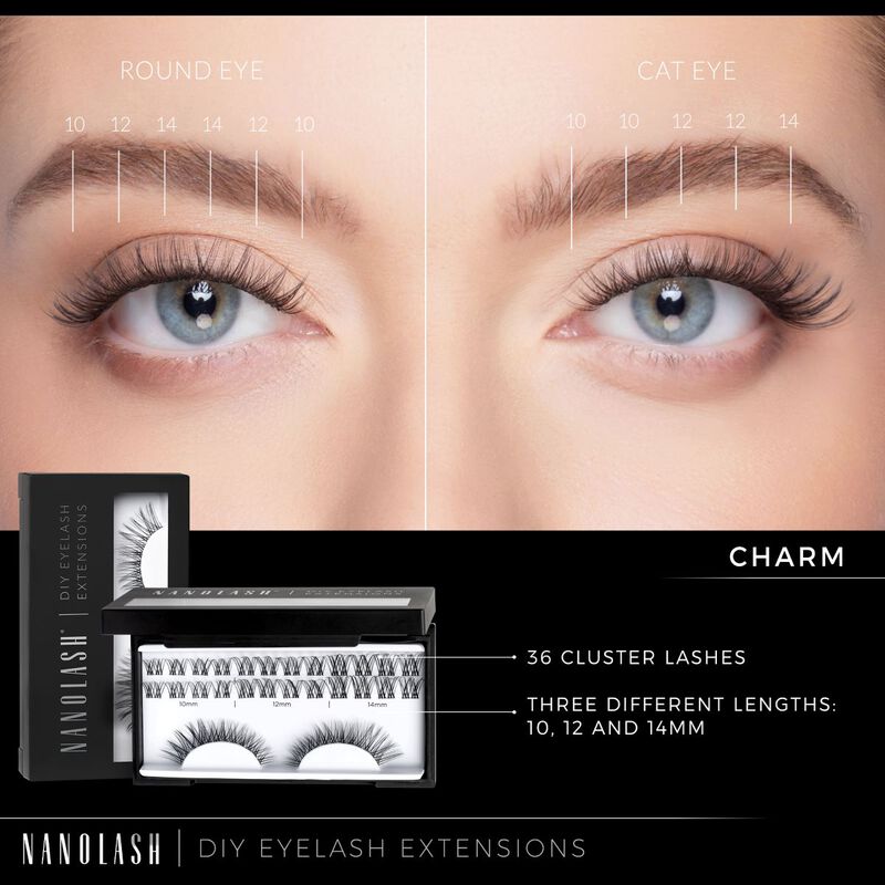 nanolash diy eyelash extensions starter kit charm