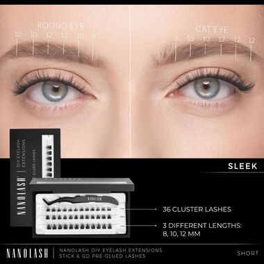 رموش عنقودية مُلصقة مسبقًا لتركيب وصلات الرموش في المنزل Sleek Regular faces رموش عنقودية مُلصقة مسبقًا لتركيب وصلات الرموش في المنزل sleek regular