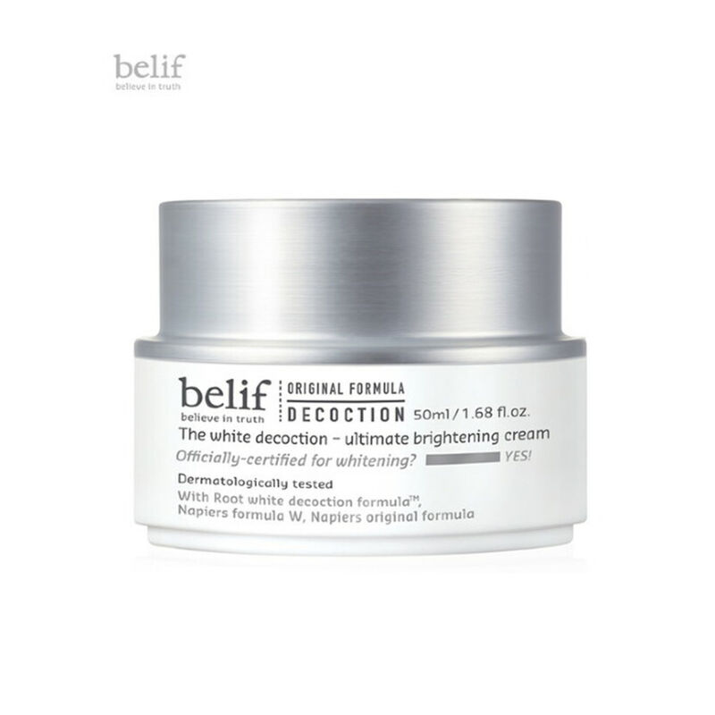 the face shop belif the white decoction ultimate brightening cream