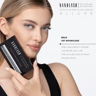 رموش عنقودية مُلصقة مسبقًا لتركيب وصلات الرموش في المنزل Allure Short faces رموش عنقودية مُلصقة مسبقًا لتركيب وصلات الرموش في المنزل allure short