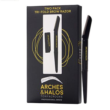 faces two pack tri fold eyebrow razor