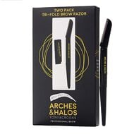 Two Pack Tri-Fold Eyebrow Razor faces two pack tri fold eyebrow razor