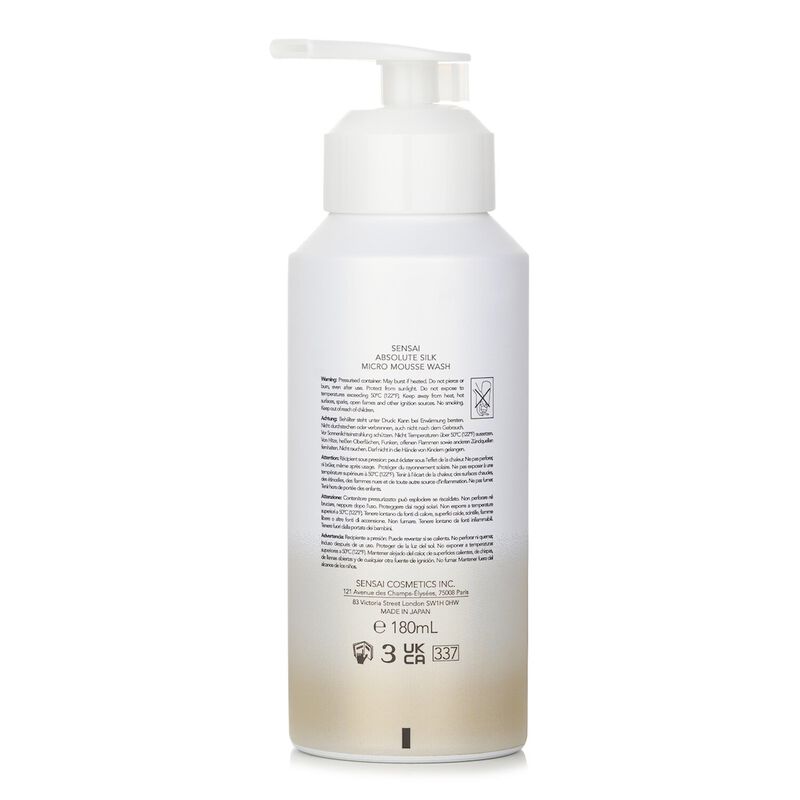 sensai sensai absolute silk micro mousse wash