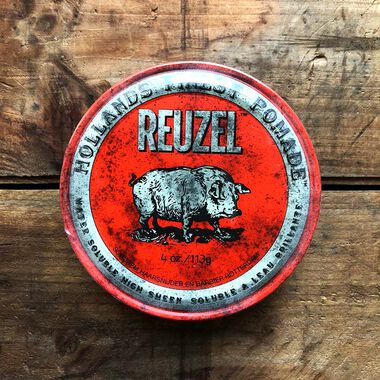 faces red pomade water soluble