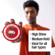 faces red pomade water soluble