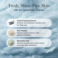 Blue Hyssop Rice Mochi Cleanser faces blue hyssop rice mochi cleanser