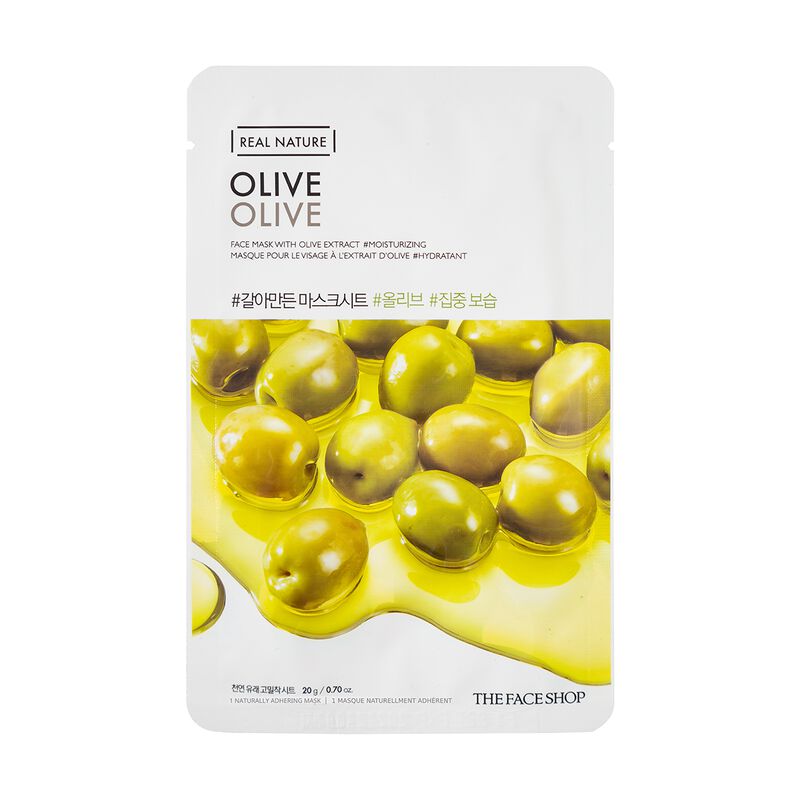 the face shop real nature olive face mask
