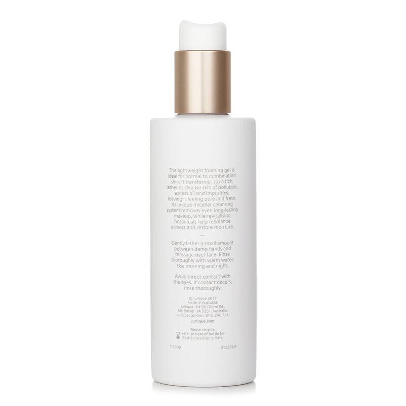 jurlique revitalising cleansing gel with purifying peppermint