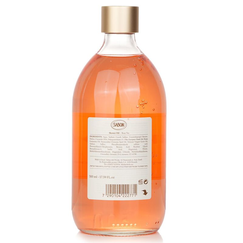 sabon shower oil rose tea