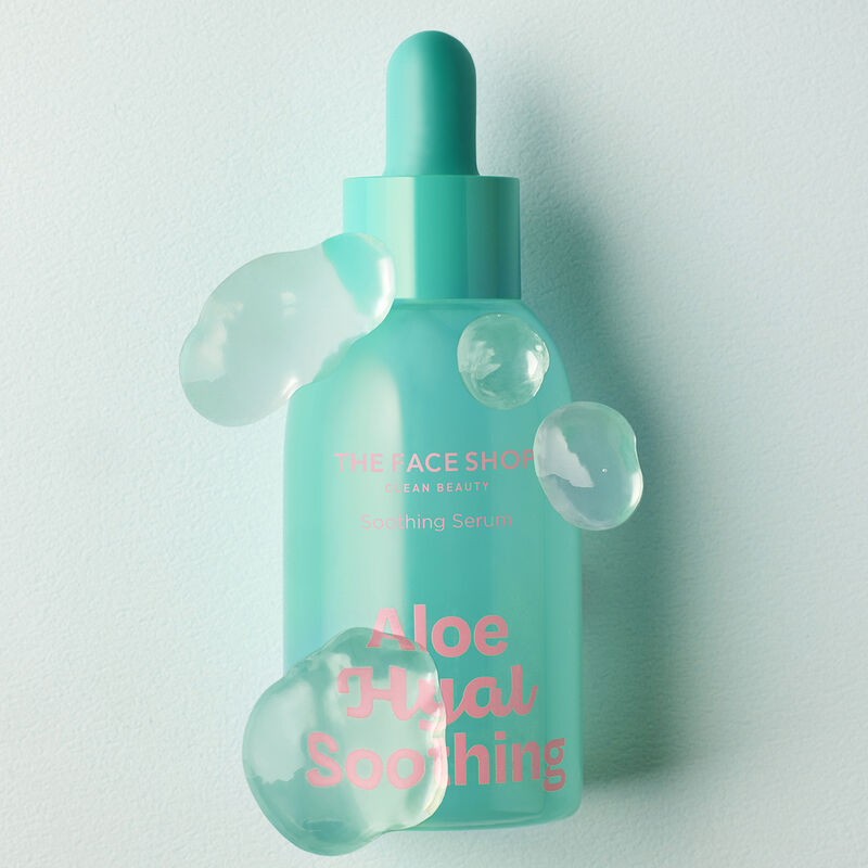 the face shop aloe hyaluronic acid soothing serum