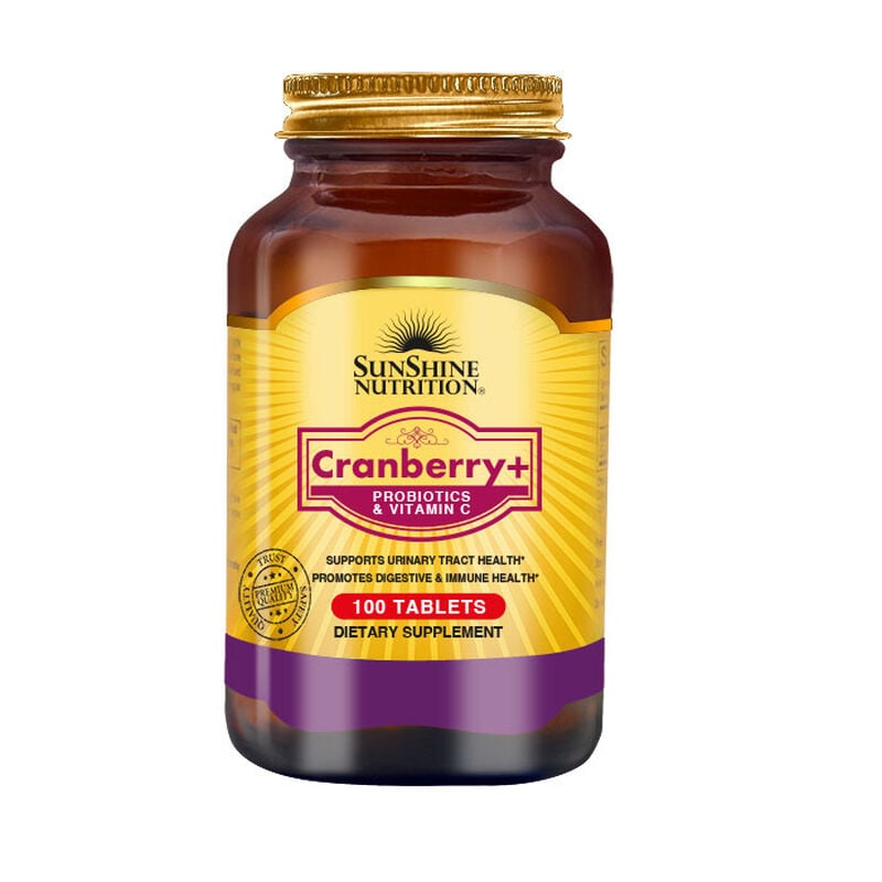 sunshine nutrition cranberry+ probiotics & vitamin c