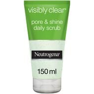 faces visibly clear pore   shine daily scrub
