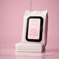 faces rice water bright cleansing wipes
