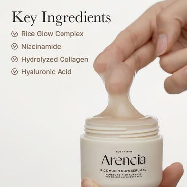 faces rice mucin glow serum 30
