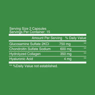 faces glucosamine chondroitin capsule