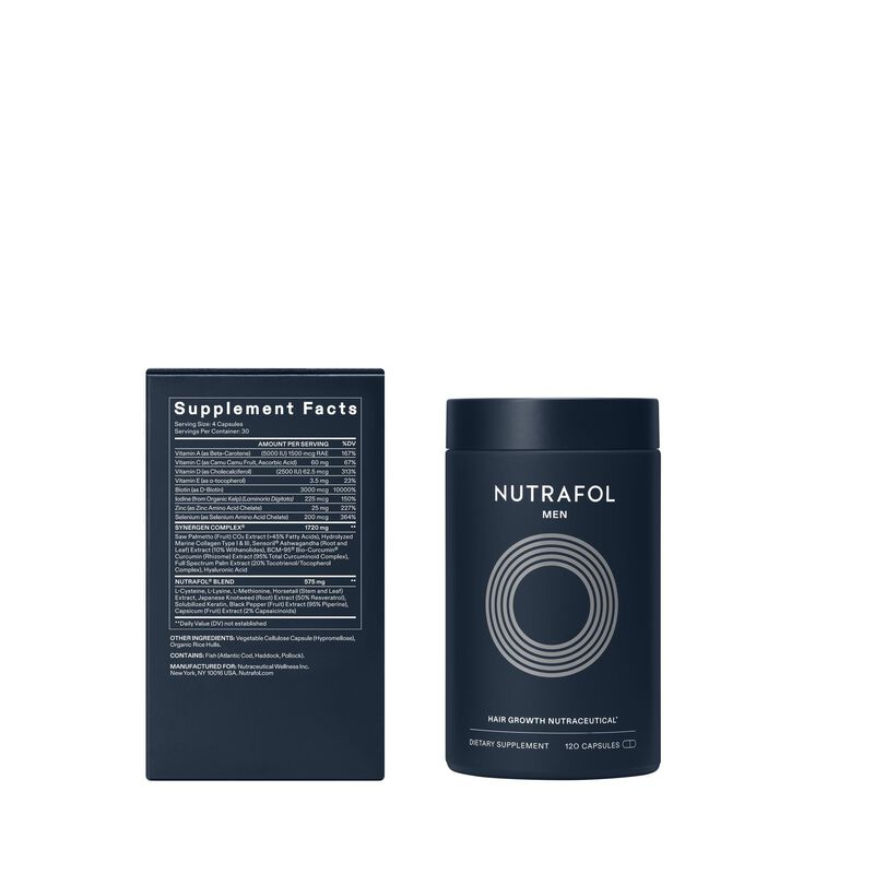 nutrafol men's hair growth nutraceutical 120 capsules