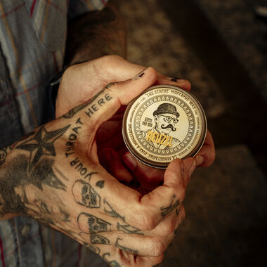 faces the stache mustache wax