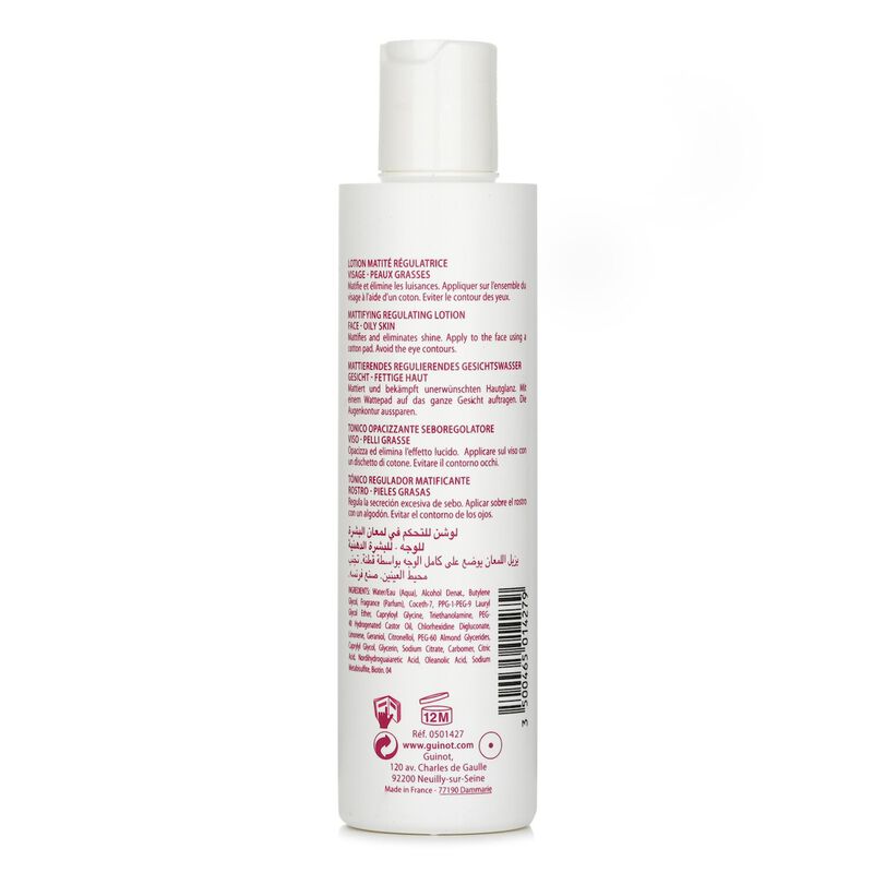 guinot microbiotic shine control toning lotion